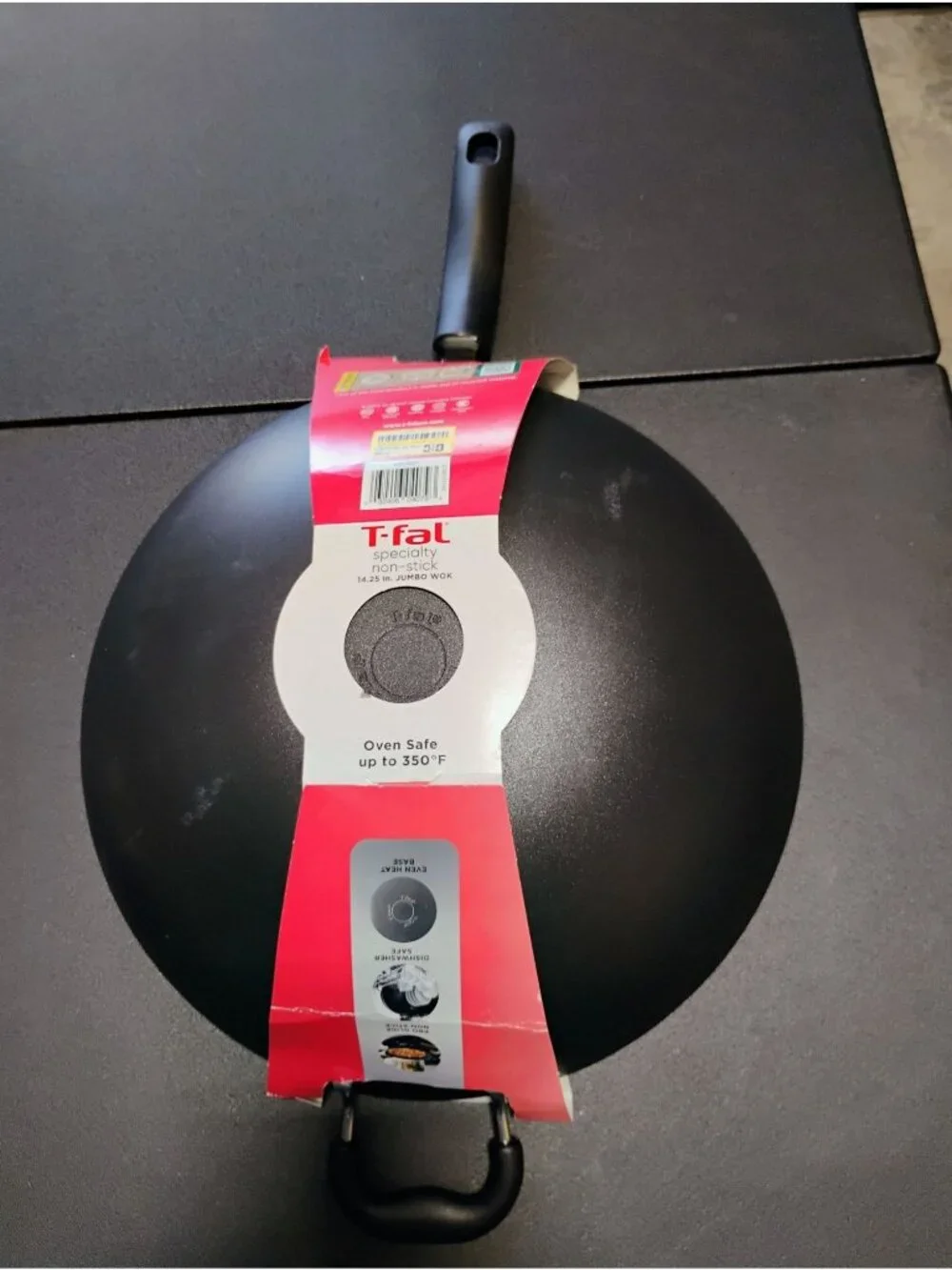 T-Fal Specialty Non-Stick 14.25-Inch Jumbo Wok Dishwasher Safe